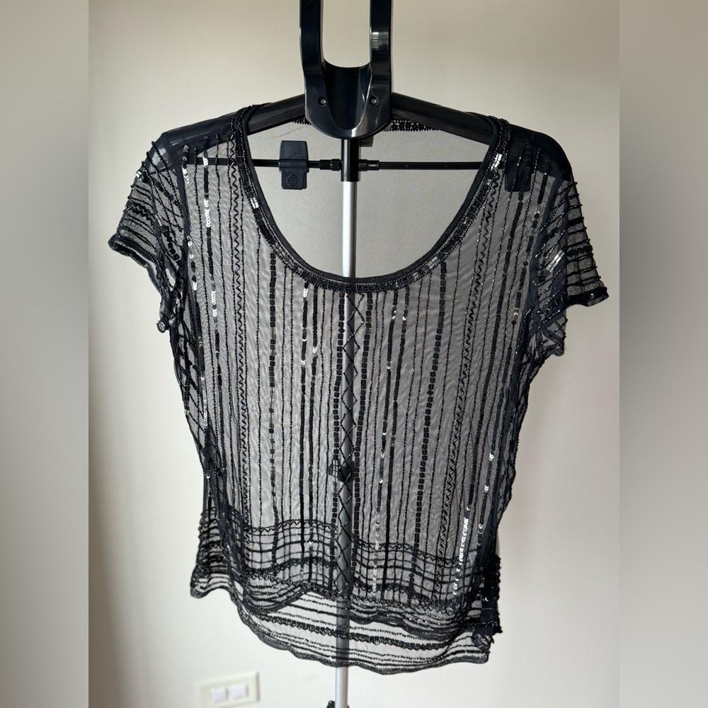 Dress Barn sequined over shirt